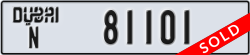 dubai - code - N - number -81101