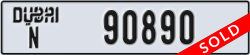 dubai - code - N - number -90890