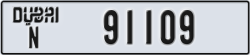 dubai - code - N - number -91109