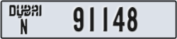 dubai - code - N - number -91148