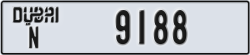 dubai - code - N - number -9188