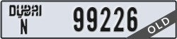 dubai - code - N - number -99226
