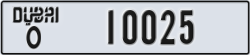 dubai - code - O - number -10025