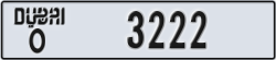 dubai - code - O - number -3222