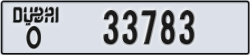 dubai - code - O - number -33783