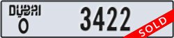 dubai - code - O - number -3422