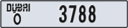 dubai - code - O - number -3788