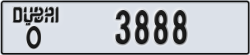 dubai - code - O - number -3888