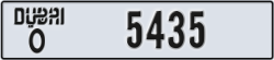 dubai - code - O - number -5435