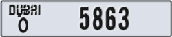 dubai - code - O - number -5863
