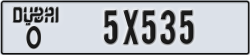 dubai - code - O - number -5X535