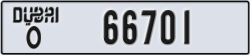 dubai - code - O - number -66701