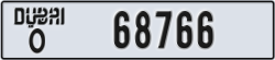 dubai - code - O - number -68766