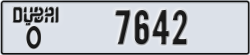 dubai - code - O - number -7642