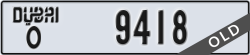 dubai - code - O - number -9418
