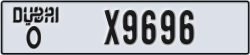 dubai - code - O - number -X9696
