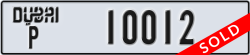 dubai - code - P - number -10012