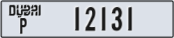 dubai - code - P - number -12131