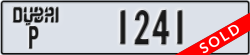 dubai - code - P - number -1241