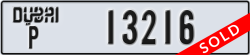 dubai - code - P - number -13216