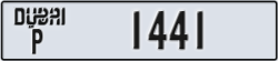 dubai - code - P - number -1441