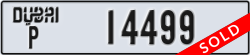 dubai - code - P - number -14499