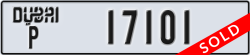 dubai - code - P - number -17101