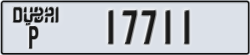 dubai - code - P - number -17711
