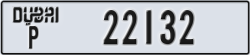 dubai - code - P - number -22132
