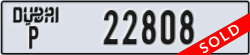 dubai - code - P - number -22808