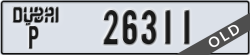 dubai - code - P - number -26311