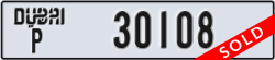 dubai - code - P - number -30108