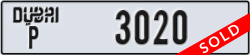 dubai - code - P - number -3020