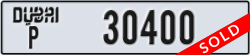 dubai - code - P - number -30400