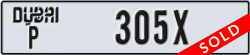 dubai - code - P - number -305X