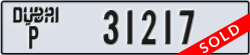 dubai - code - P - number -31217