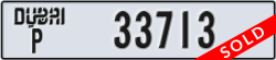 dubai - code - P - number -33713