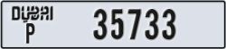 dubai - code - P - number -35654