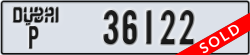 dubai - code - P - number -36122