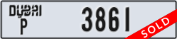 dubai - code - P - number -3861