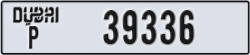 dubai - code - P - number -39336