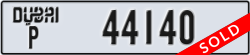 dubai - code - P - number -44140