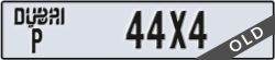dubai - code - P - number -44X4