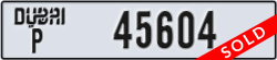 dubai - code - P - number -45604