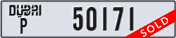 dubai - code - P - number -50171