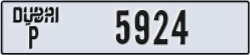 dubai - code - P - number -5924