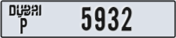 dubai - code - P - number -5932