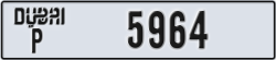 dubai - code - P - number -5964