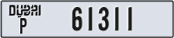 dubai - code - P - number -61311