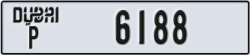 dubai - code - P - number -6188